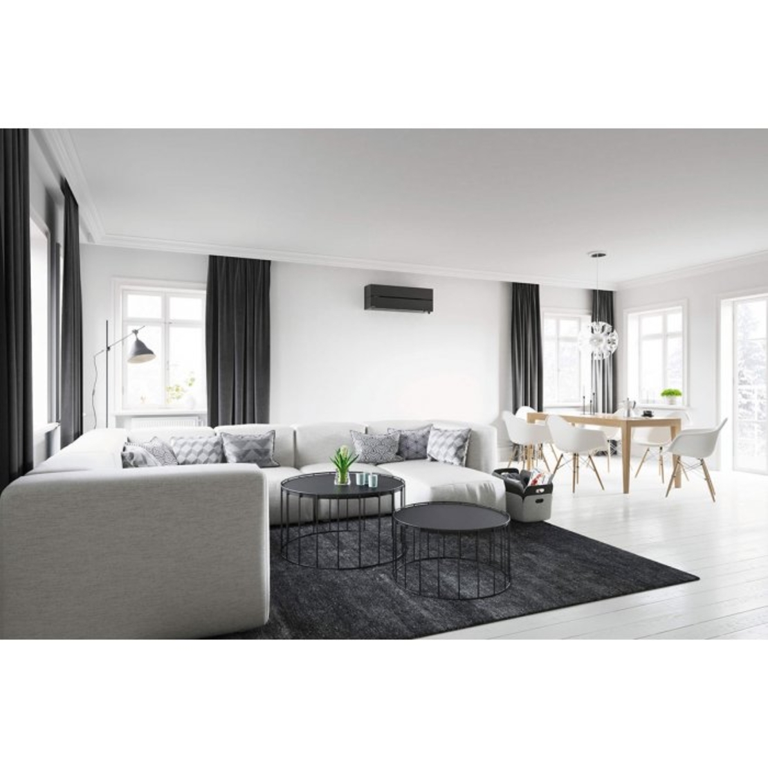 Хиперинверторен климатик Mitsubishi Electric MSZ-LN25VGB/MUZ-LN25VG ONIX BLACK WiFi, 9000 BTU, Клас A+++