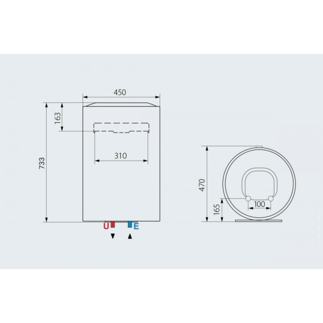 Вертикален бойлер Ariston LYDOS WiFi 80 V 1.8K EN EU
