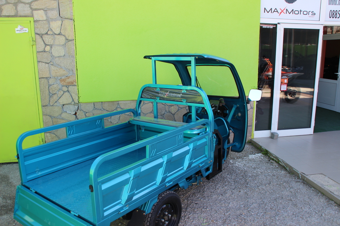 Електрическа Селскостопанска Триколка с Покрив 2000W Maxmotors