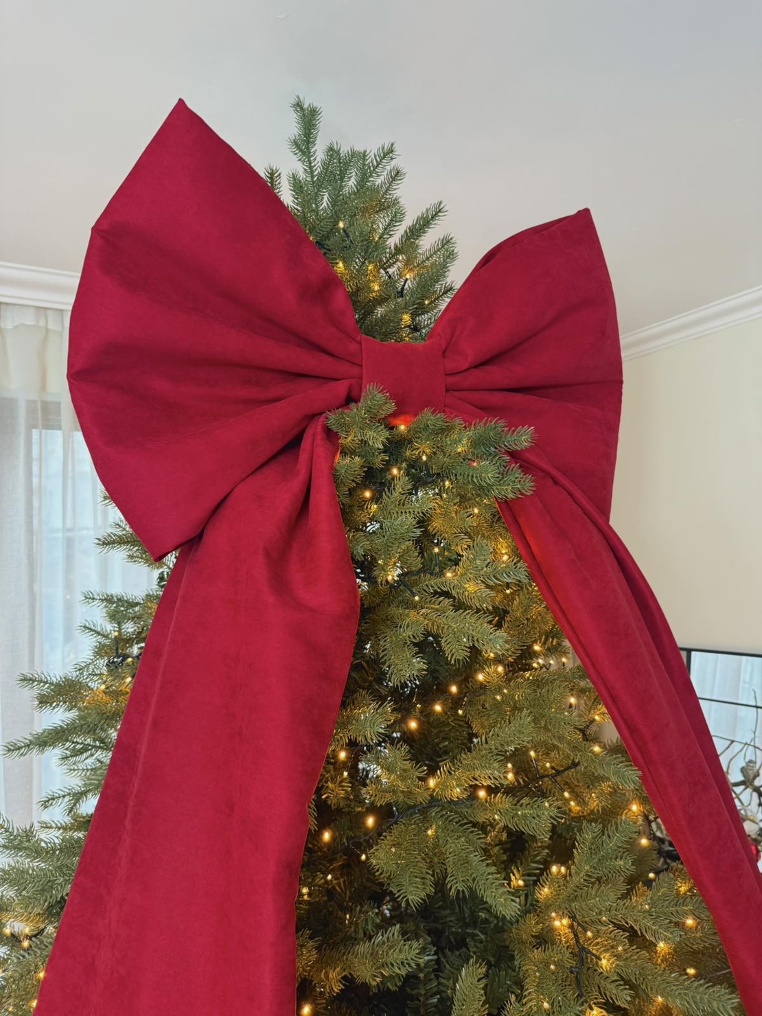 Коледна панделка (кадифе)