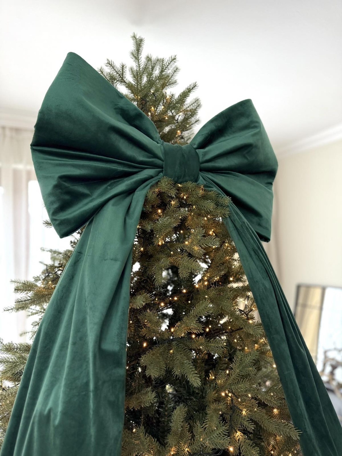 Коледна панделка (кадифе)