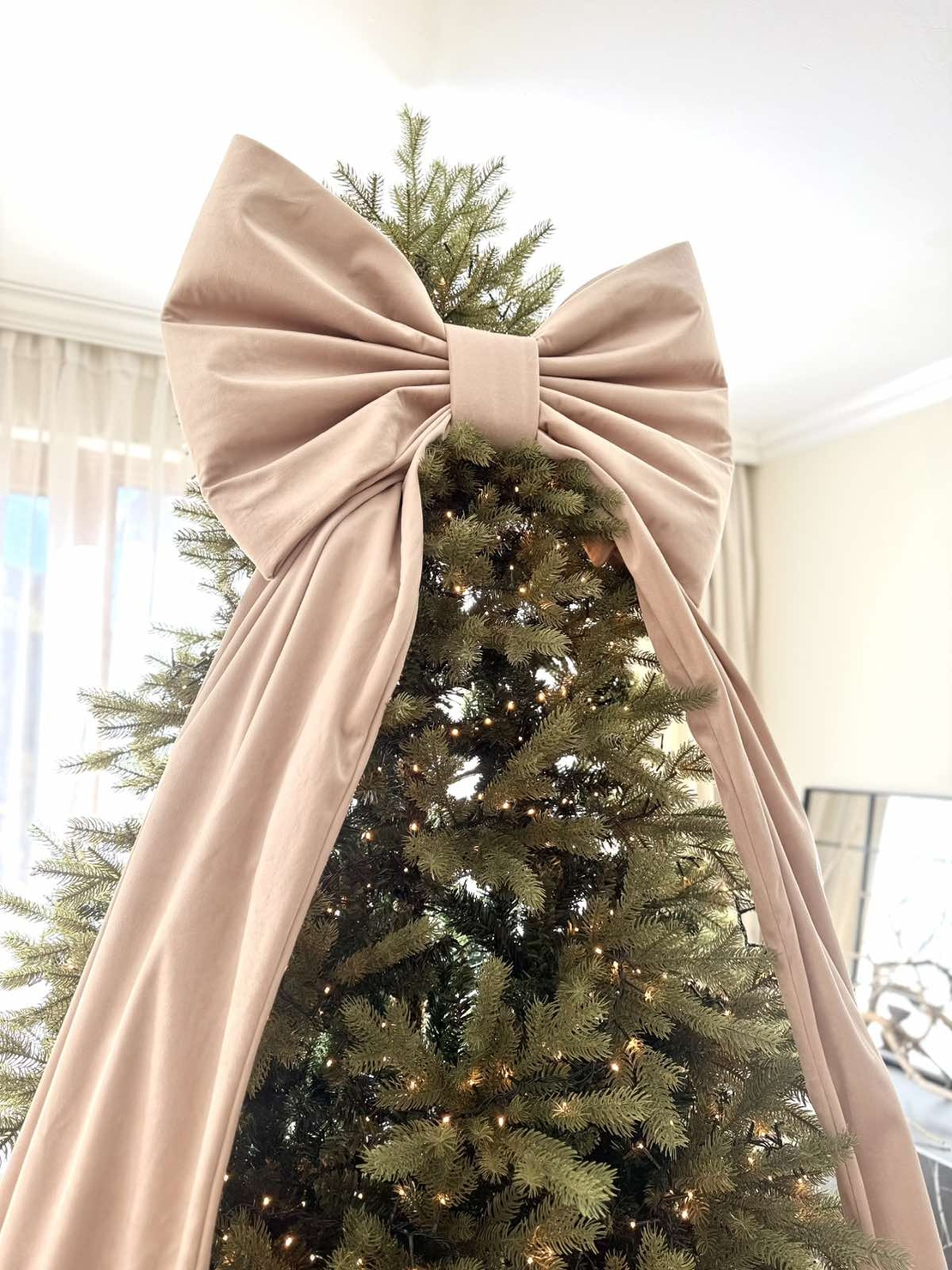 Коледна панделка (кадифе)