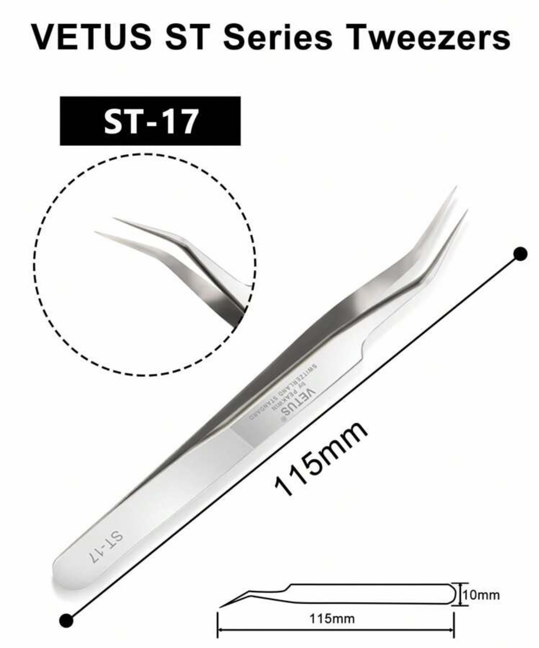 Пинсета Vetus ST-17