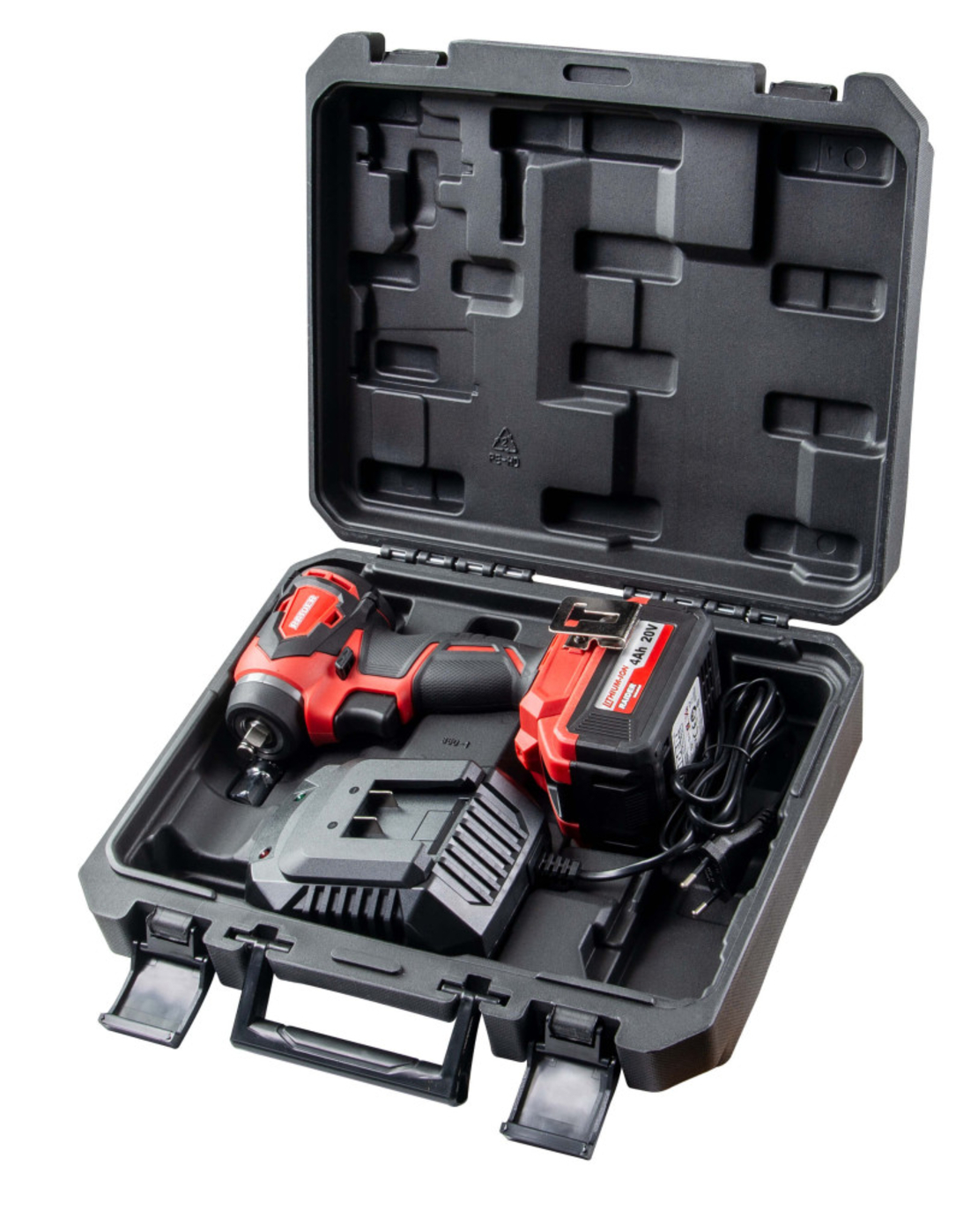 Гайковерт безч 20V 4-ск.4Ah 280Nm 3/8“ и 1/2