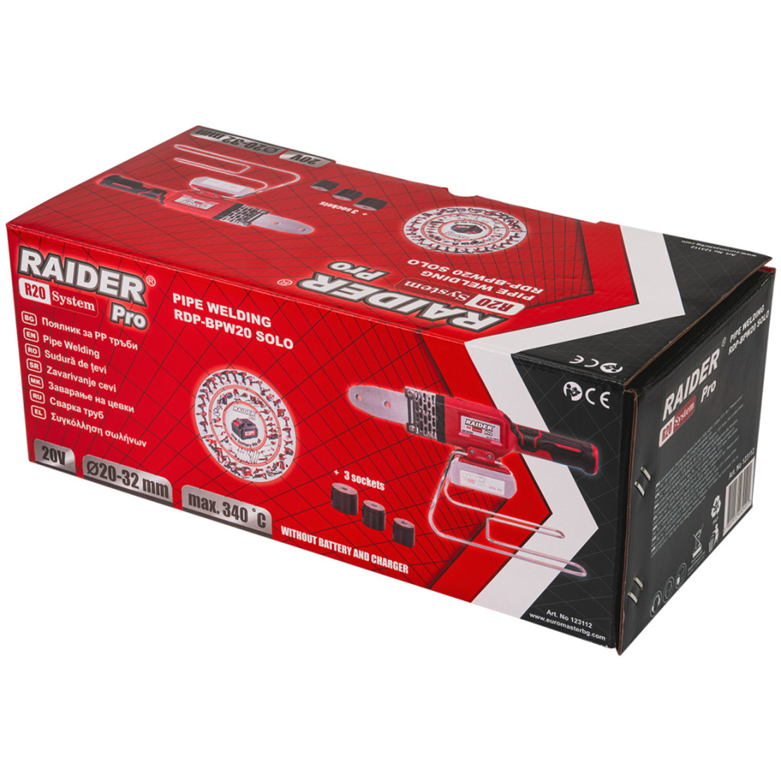 R20 Поялник за PP тръби 25-340°C Ø20-32mm Solo RDP-BPW20