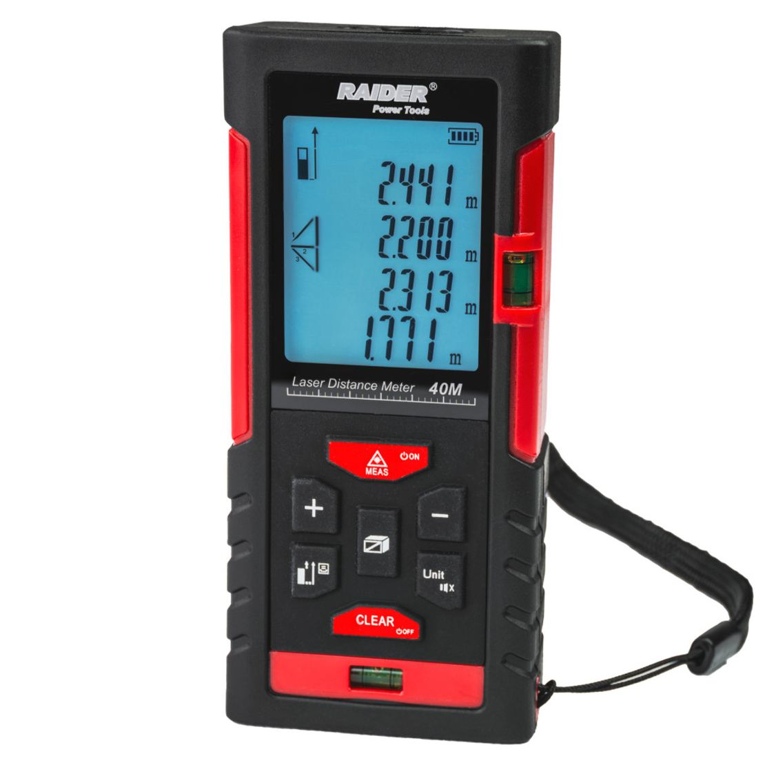 Ролетка лазерна 40m 4реда LCD Pythagoras Pro RD-LDM01