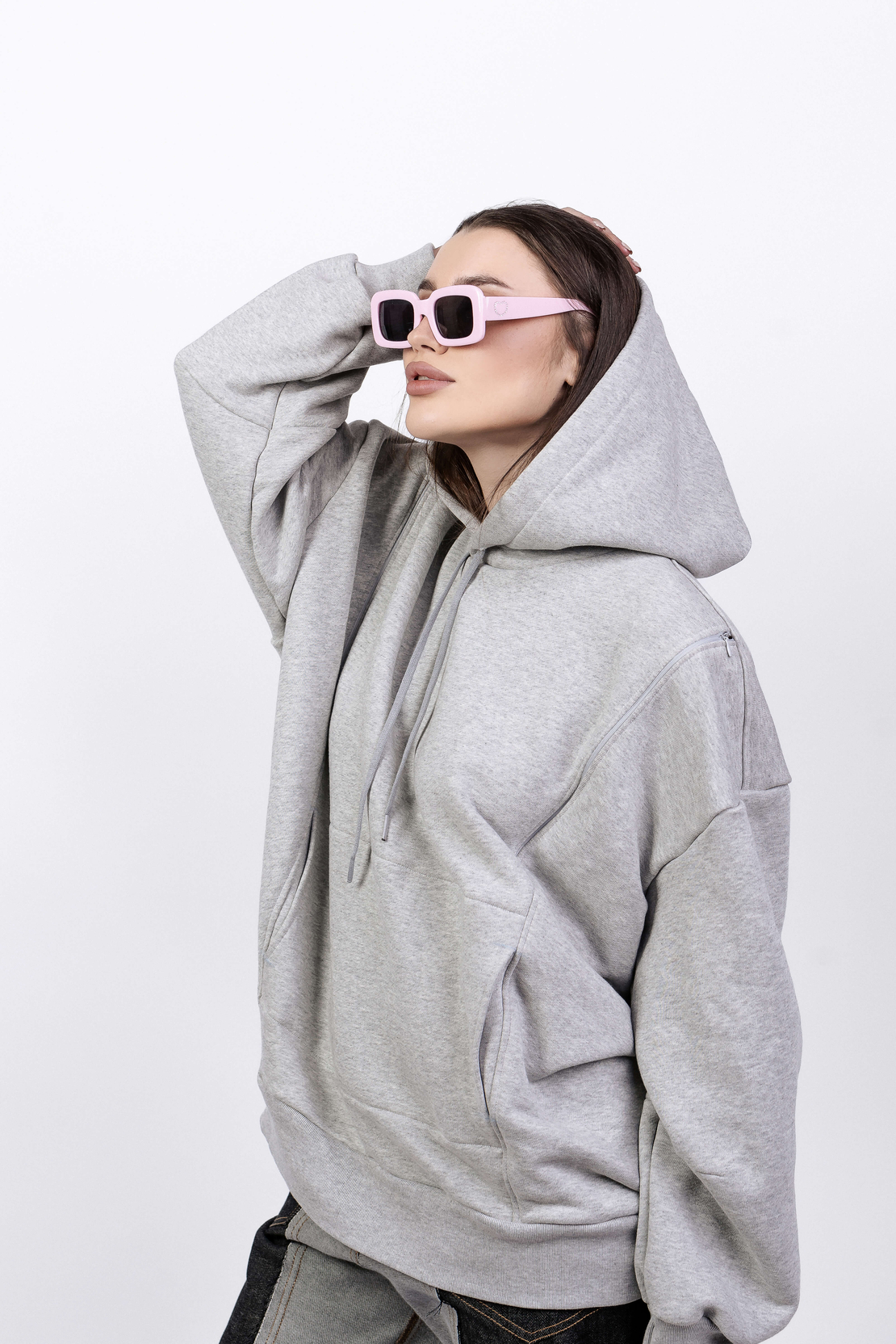 BLOOMING ROSE Оversized  sweatshirt
