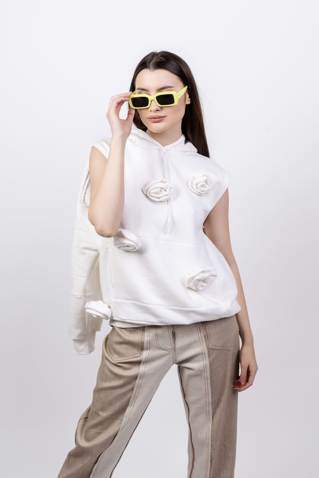 BLOOMING ROSE Оversized  sweatshirt