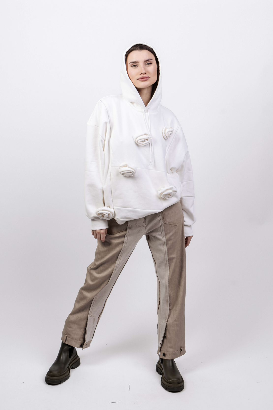 BLOOMING ROSE Оversized  sweatshirt