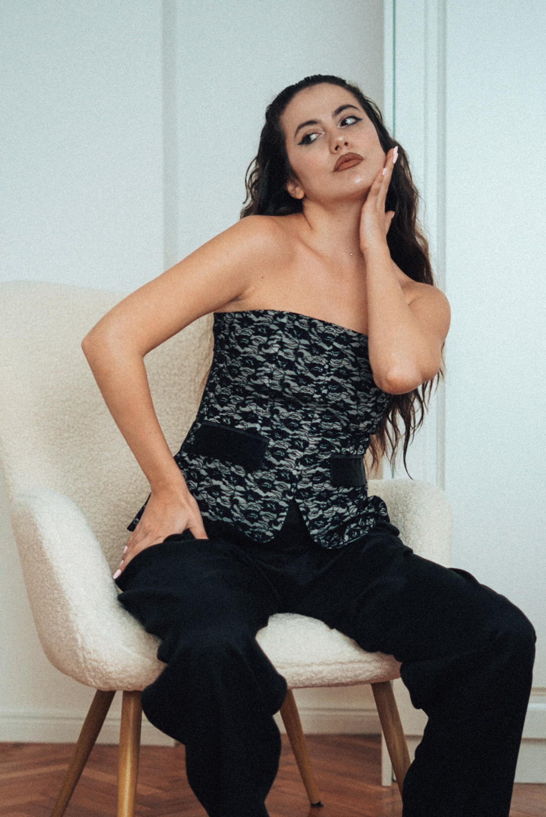 NAMELESS Lace Corset