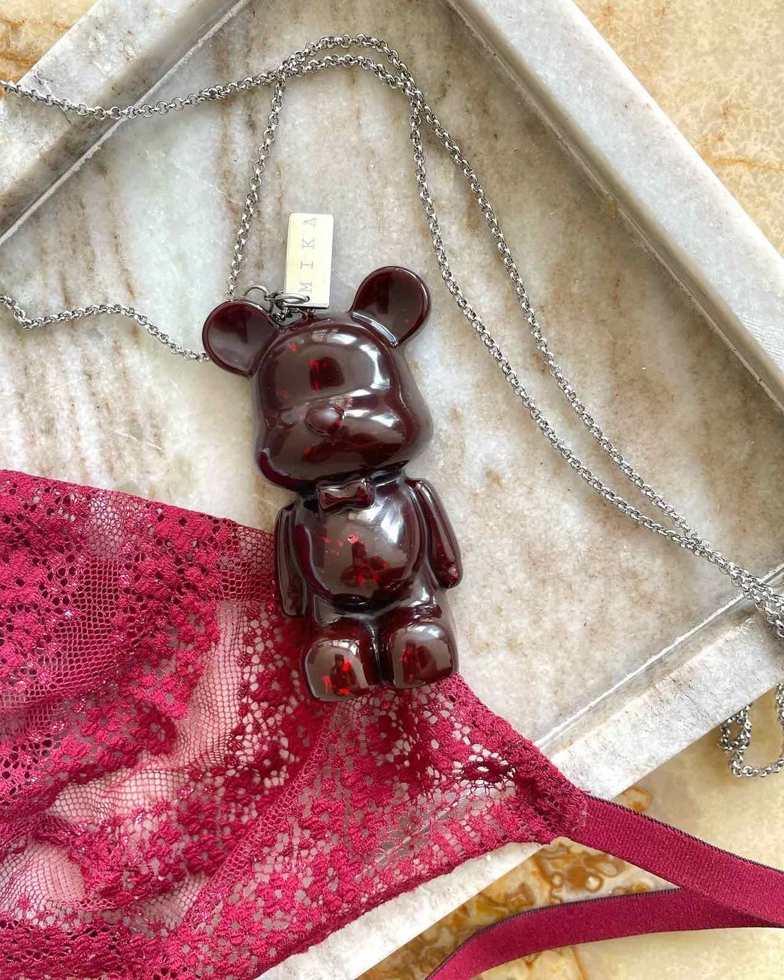 Колие ''BURGUNDY''