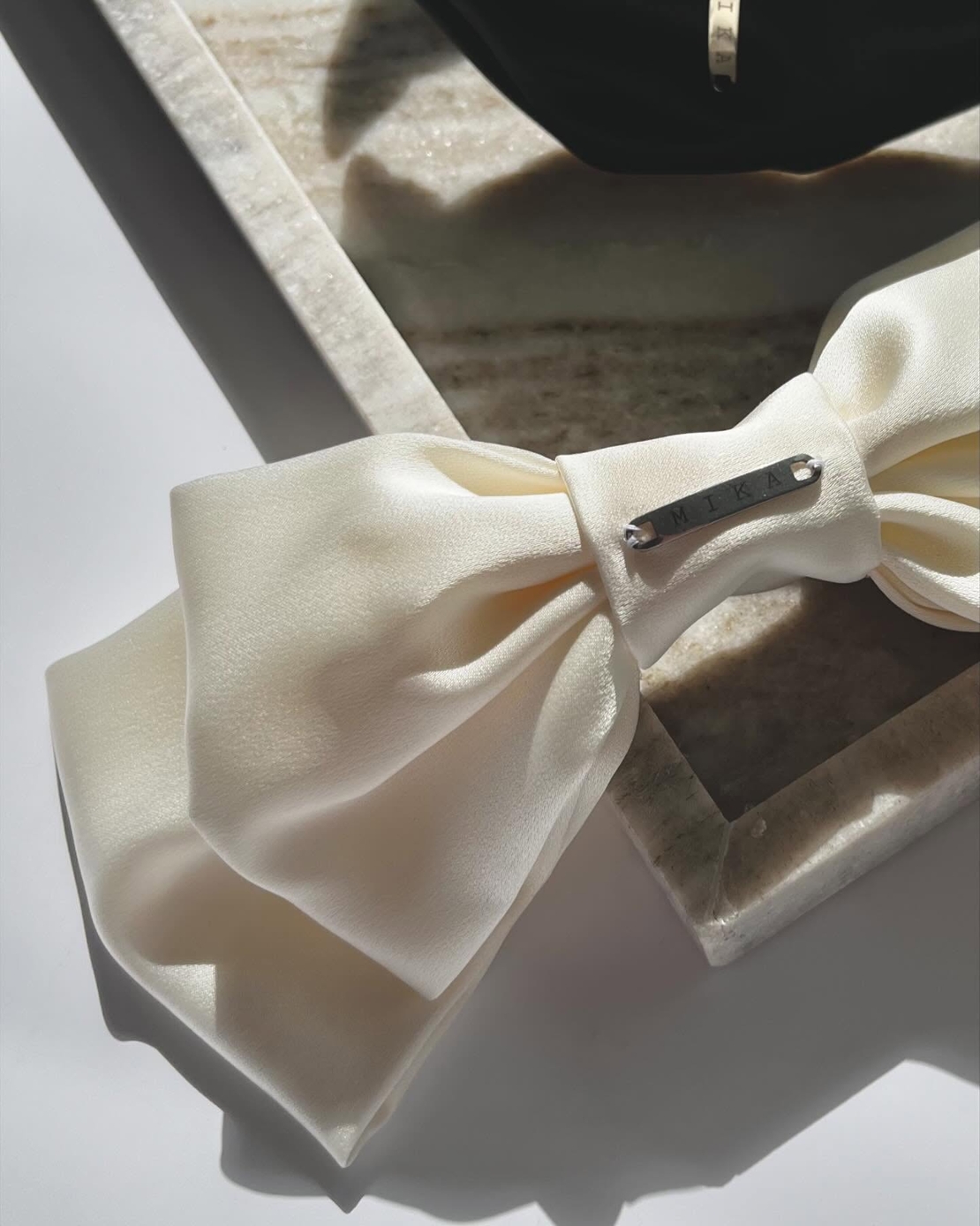 ''White satin ribbon''