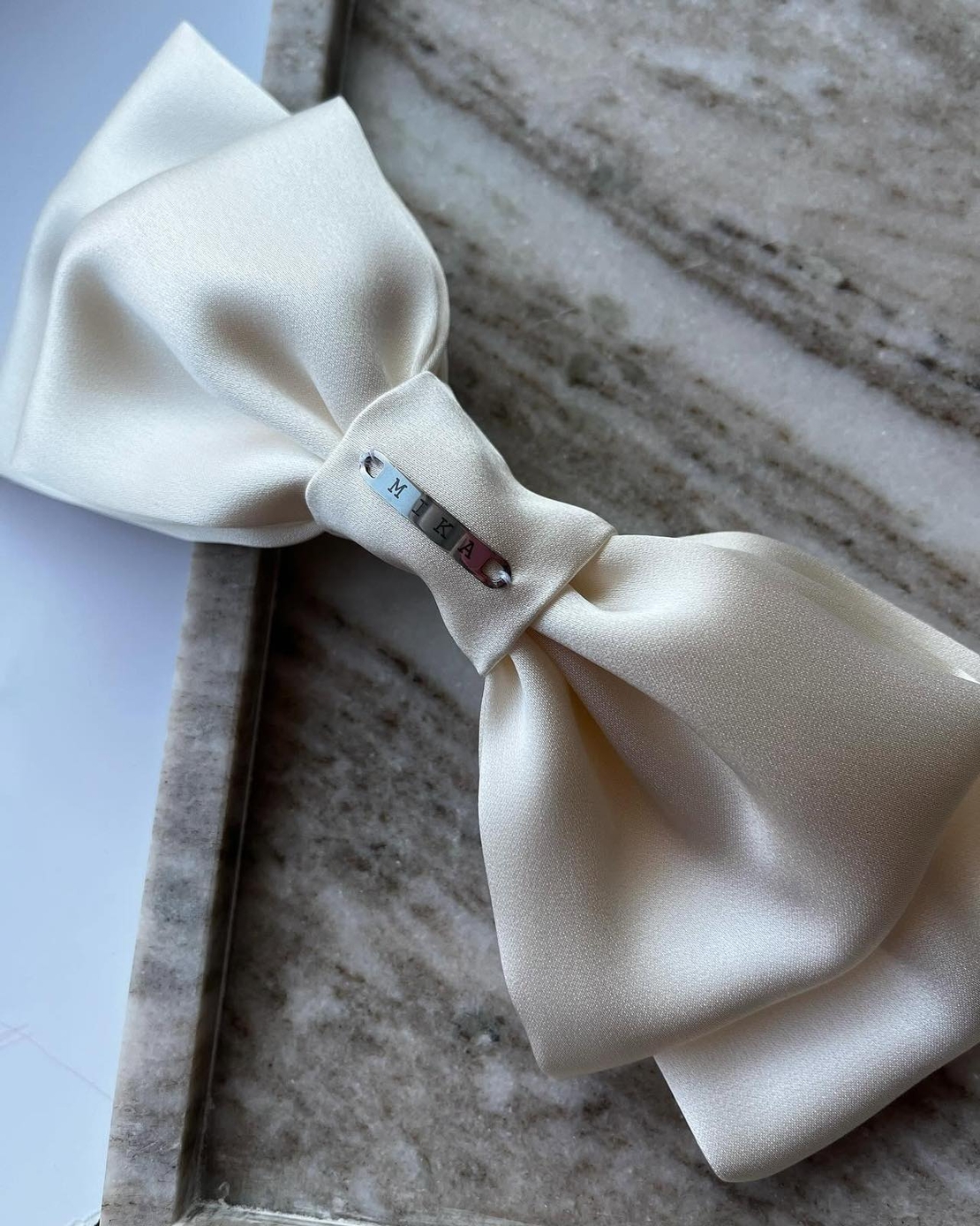 ''White satin ribbon''