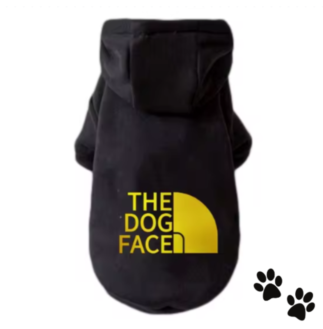 Дрешка The dog face - черна/златна