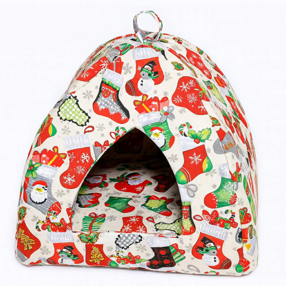 Коледна къща за котки