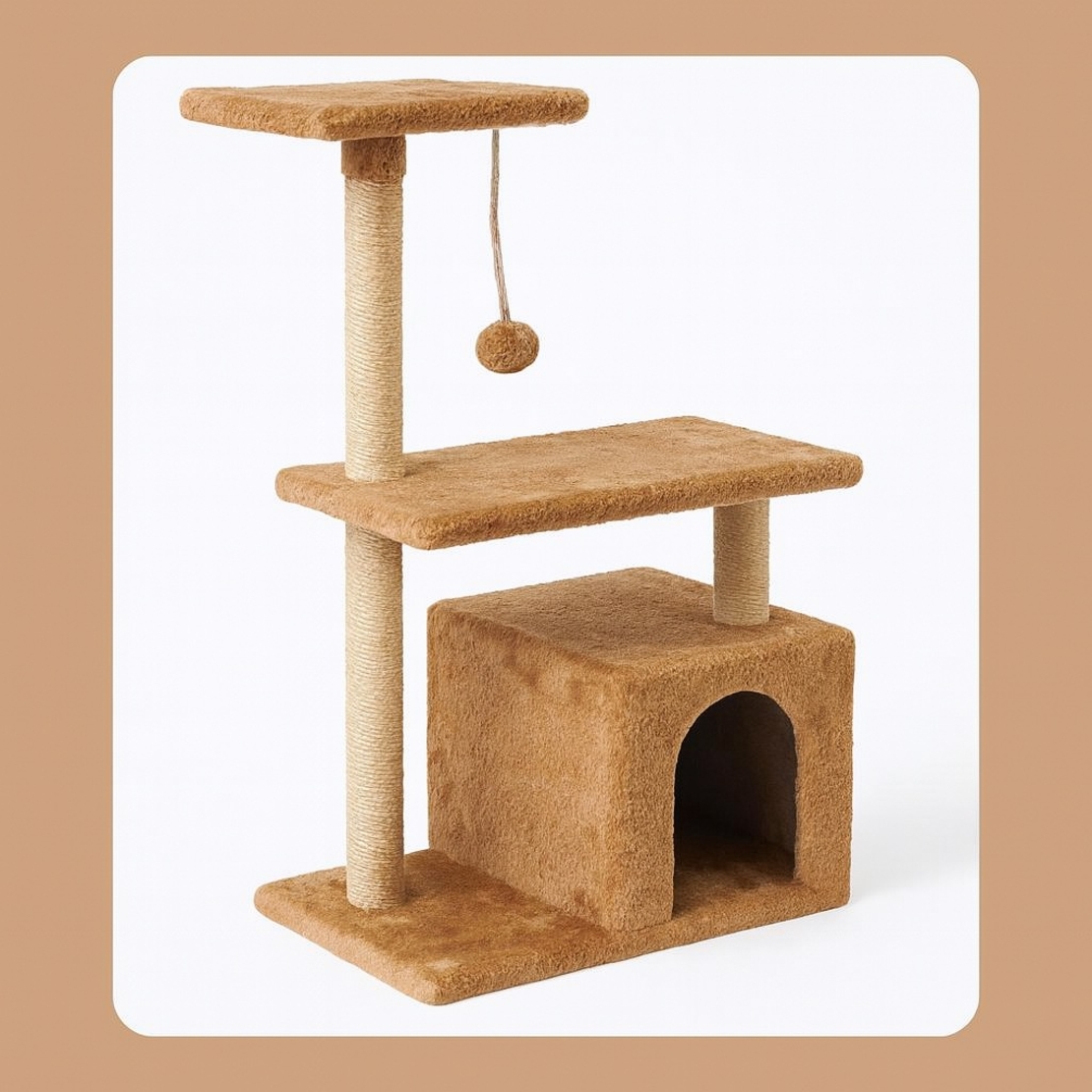 Стилна катерушка за котки MeowTower