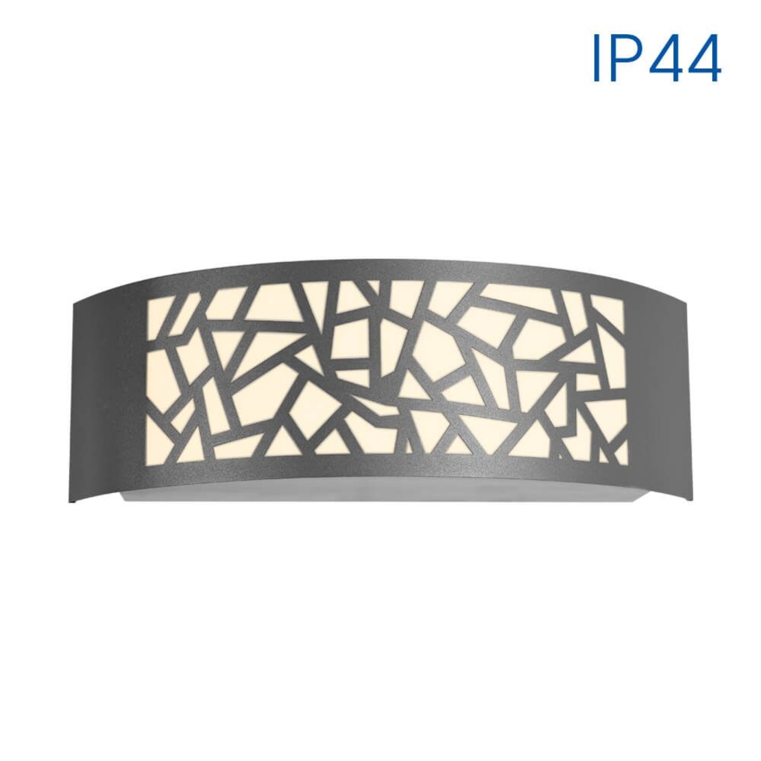 Влагозащитен аплик LUXOR/PR ∙ 1xE27 ∙ сив ∙ IP44