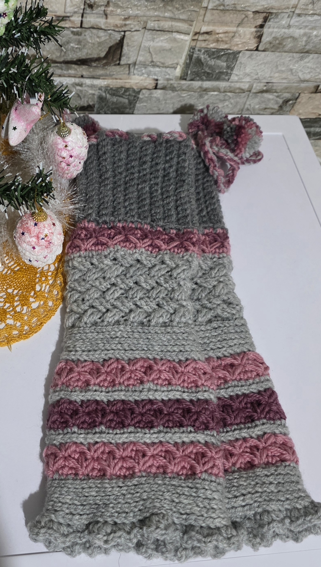 Hand Knitted Gaiters/Warm Winter Accessories