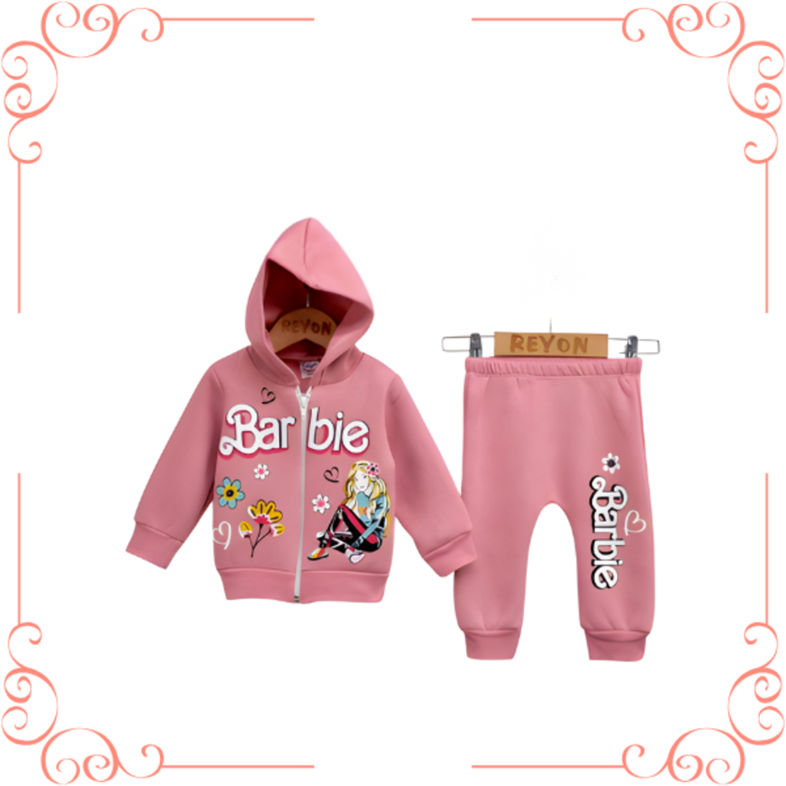 Ватиран комплект от две части, Барби