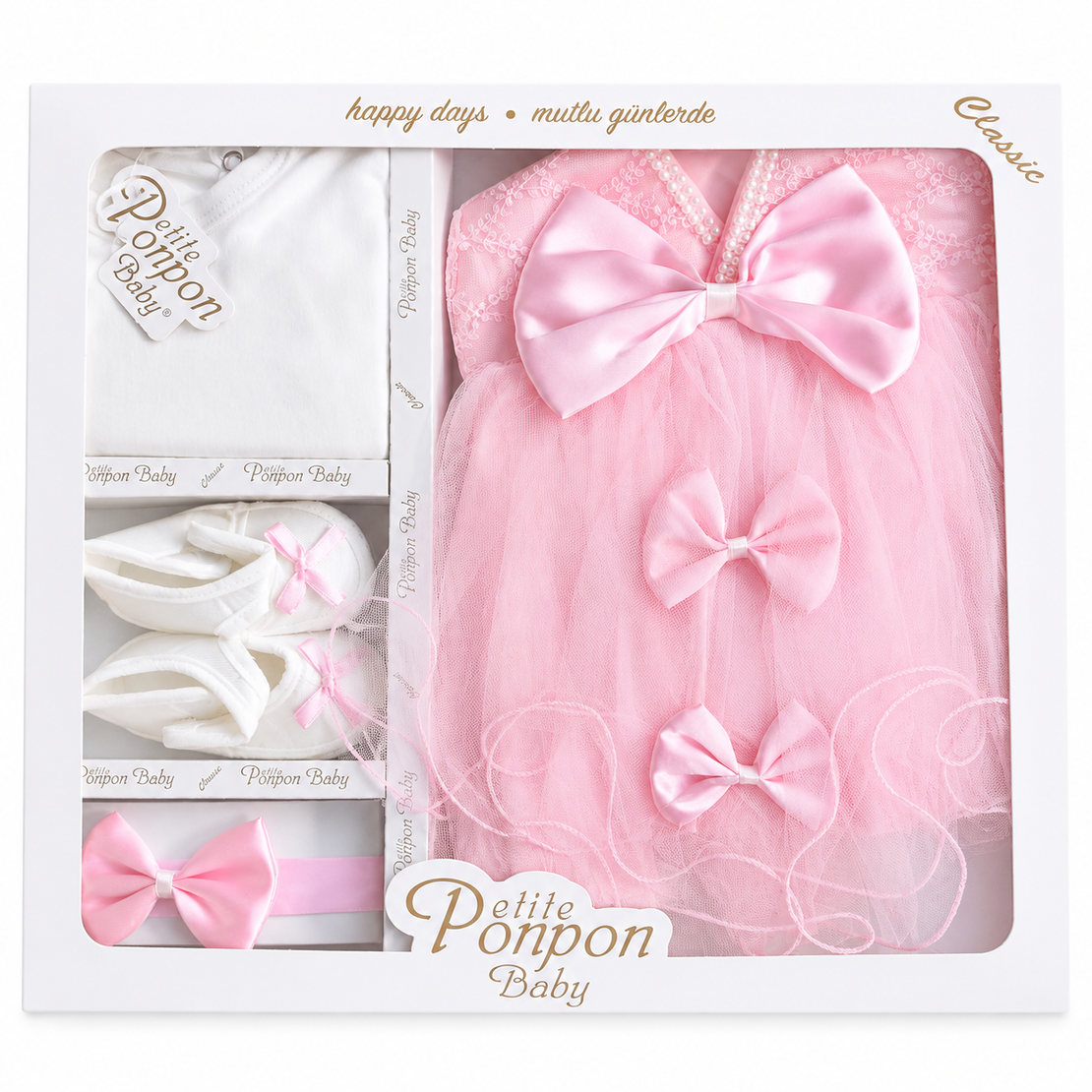 Луксозен комплект за изписване на момиче Petite Ponpon Baby