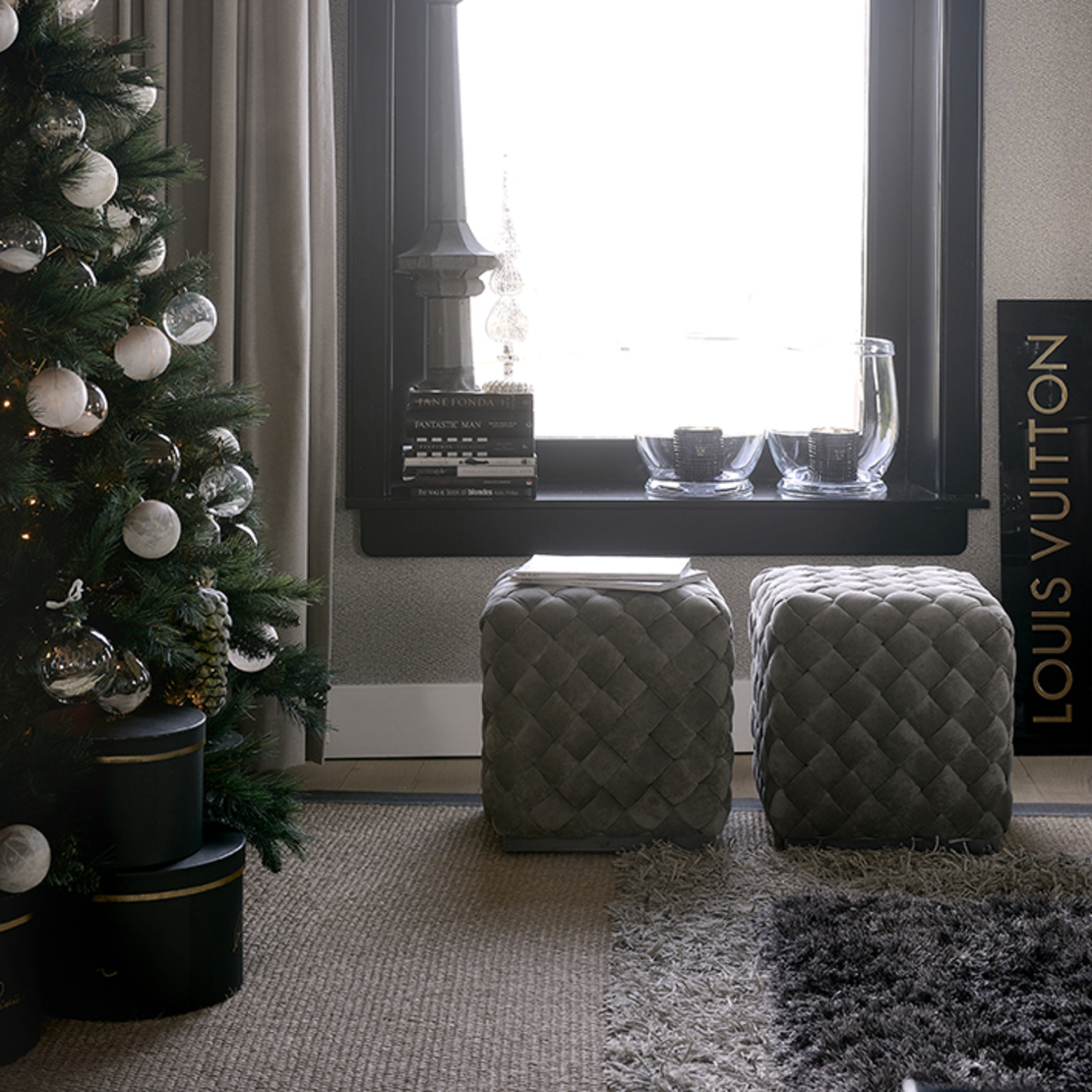 Табуретка Room 48 40см/40см Fine Tweed