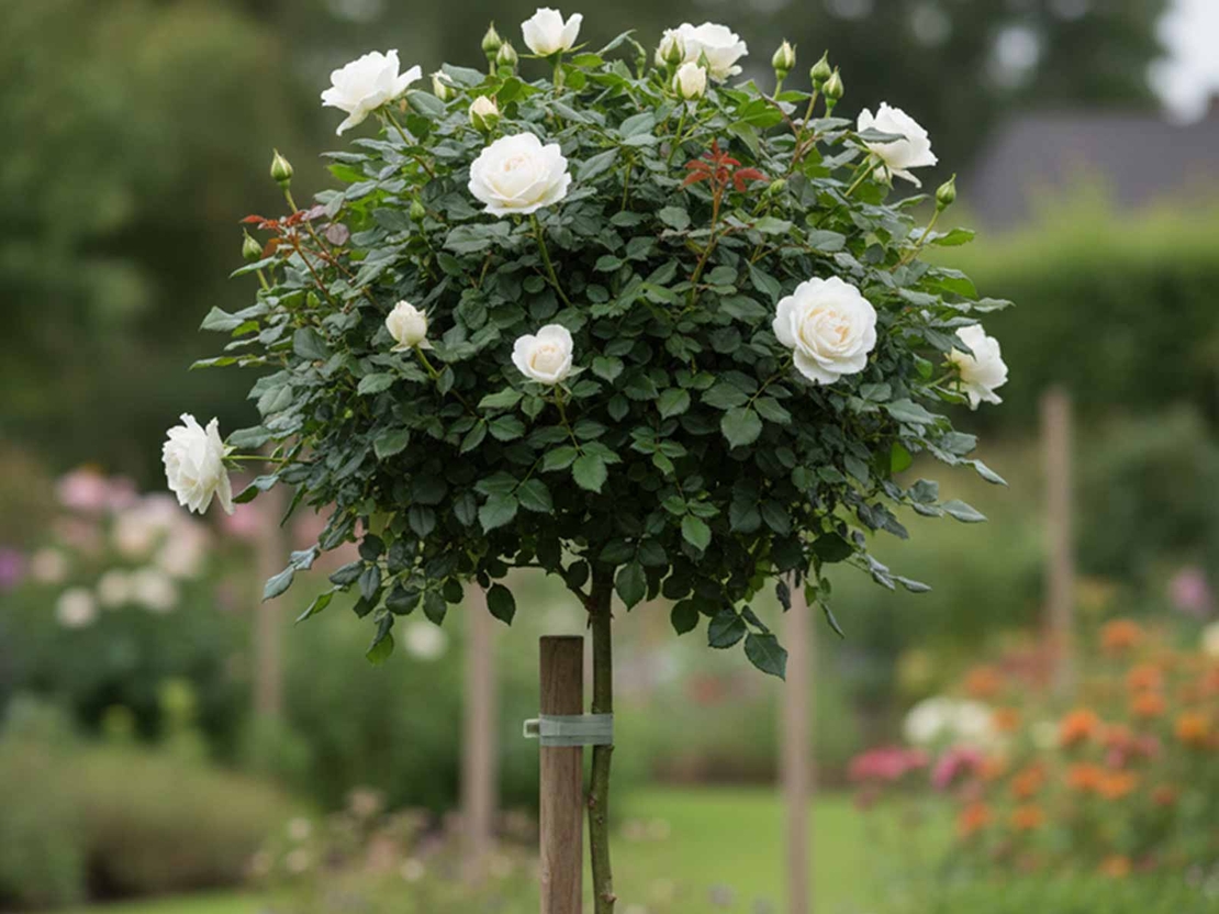 Щамбова роза - бяла