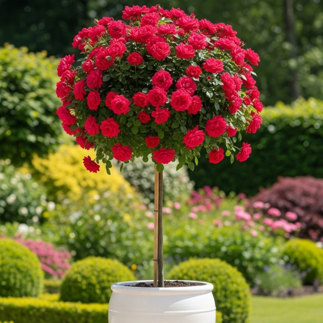 Щамбова роза - червена