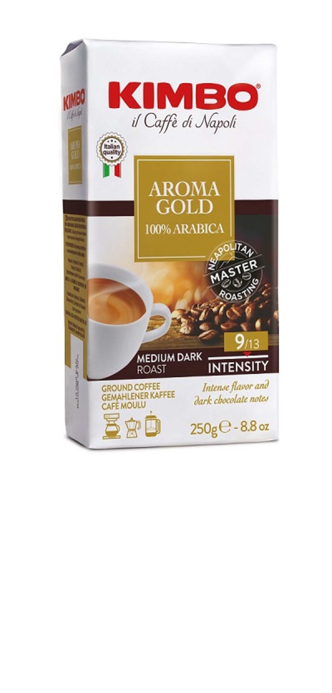 Kimbo Aroma Gold - 250g Мляно Кафе - Кимбо Арома Голд
