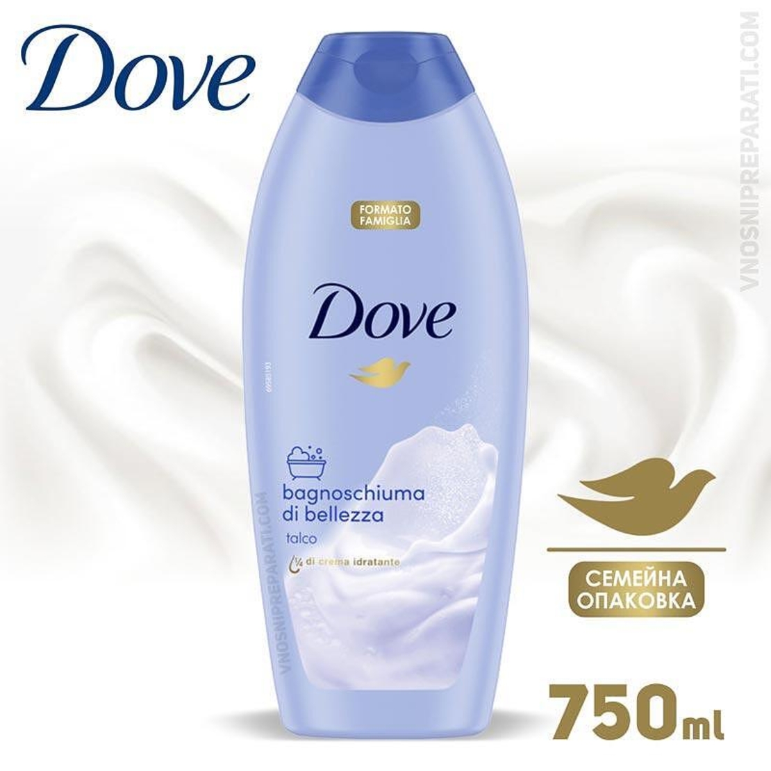 Dove Talco душ гел 750 мл