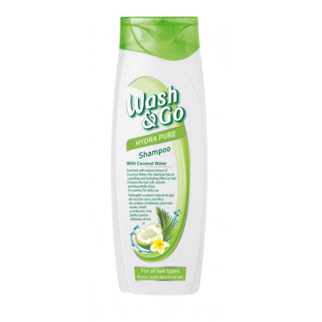 Wash&go шампоан 750мл кокосова вода