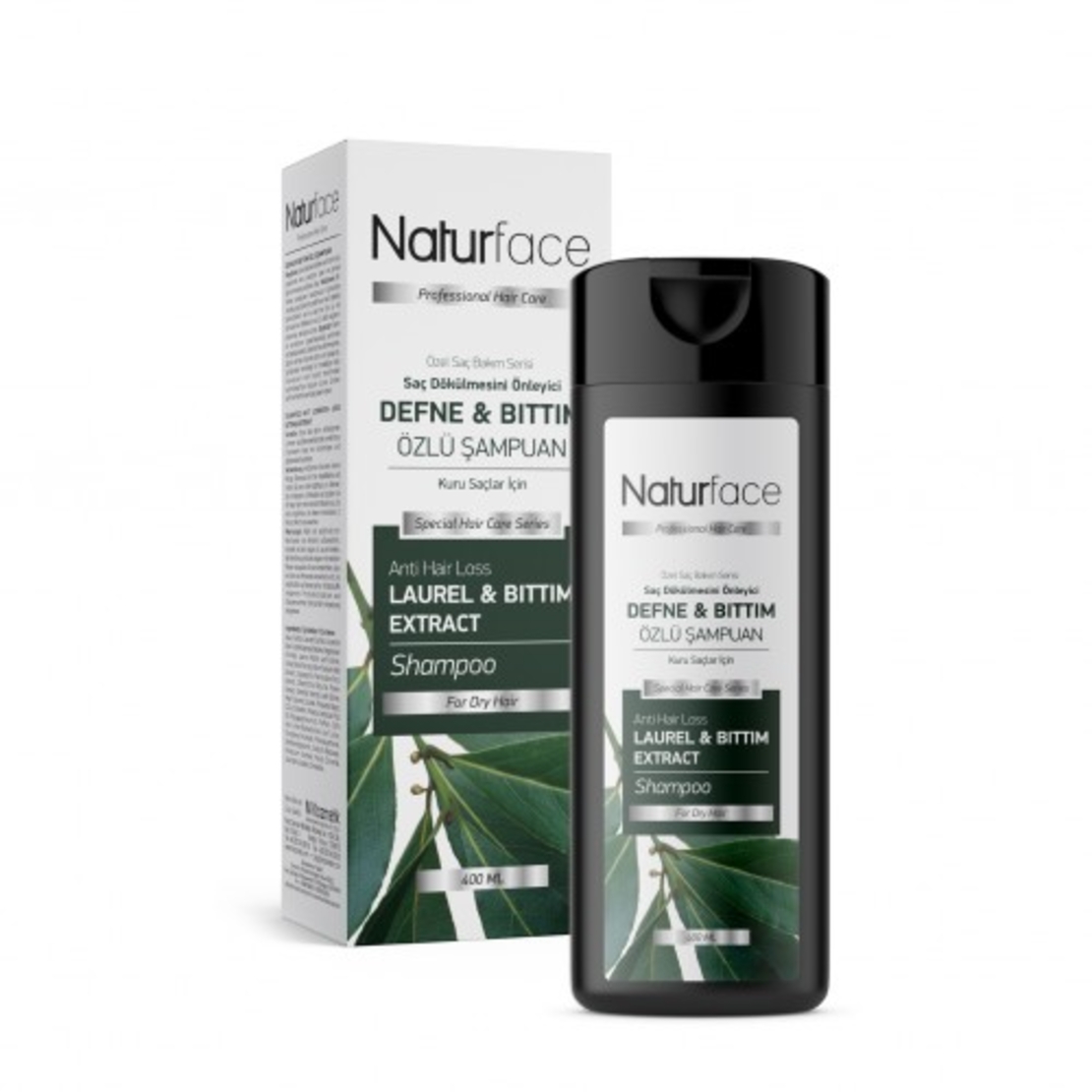 NATURFACE Шампоан с екстракт от дафинов лист и бъттъм) за Суха коса 400мл.