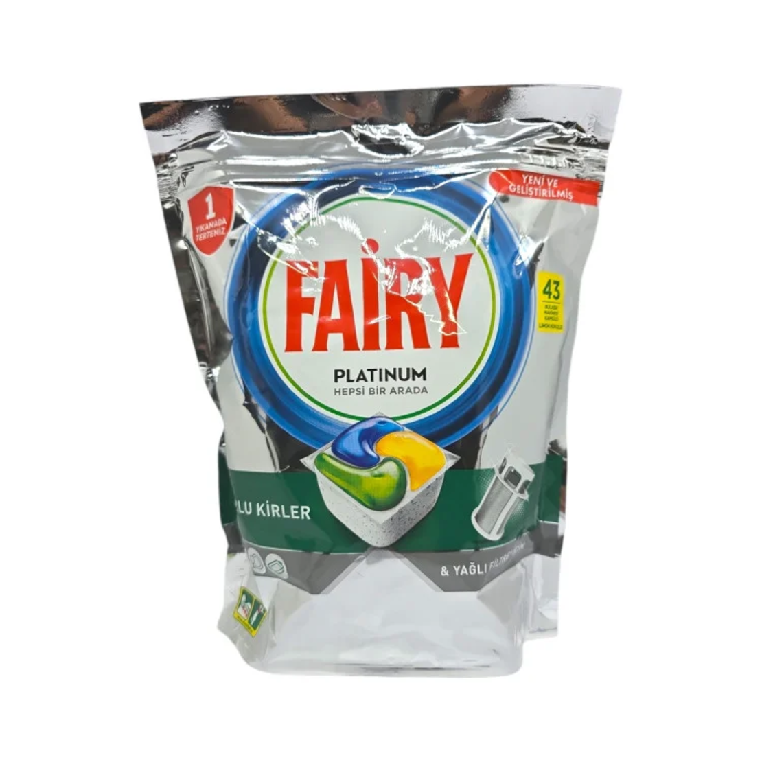 FAIRY таблетки за съдомиялна машина, Platinum, All in one, 43 броя