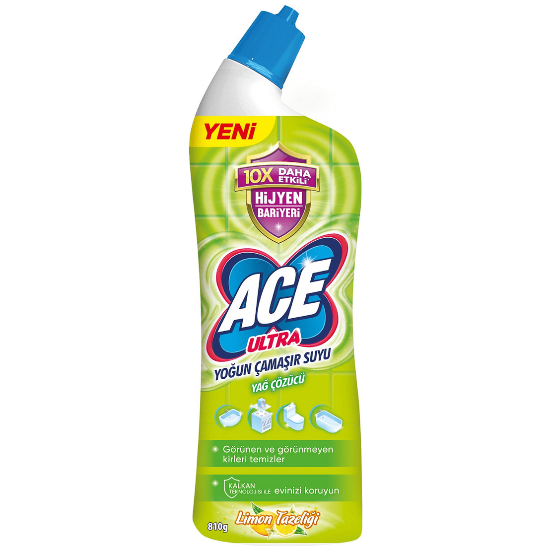 Почистващ препарат Ace Ultra Limon WC Gel, 750 мл