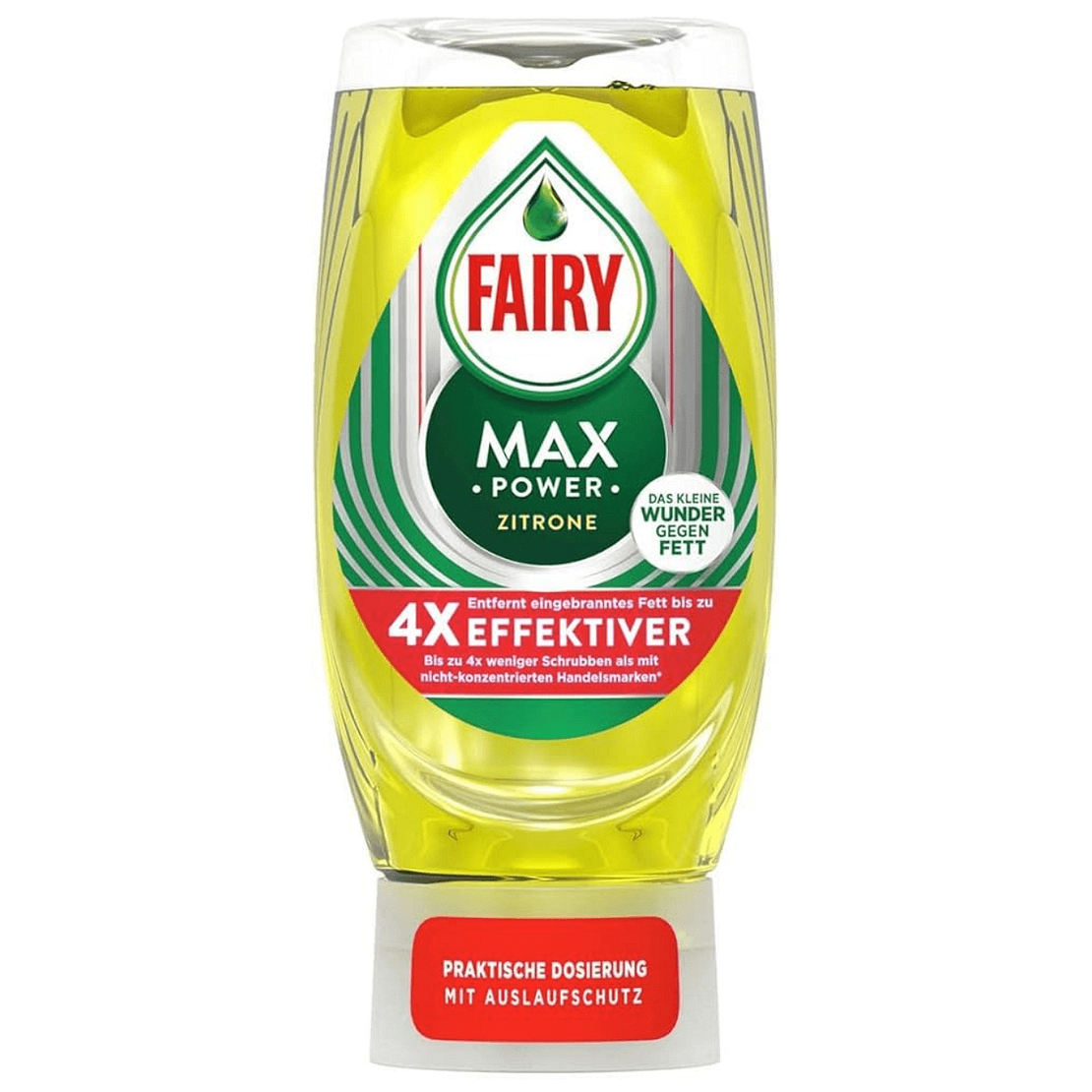 Почистващ препарат за съдове Fairy Max Power Lemon, 640 мл