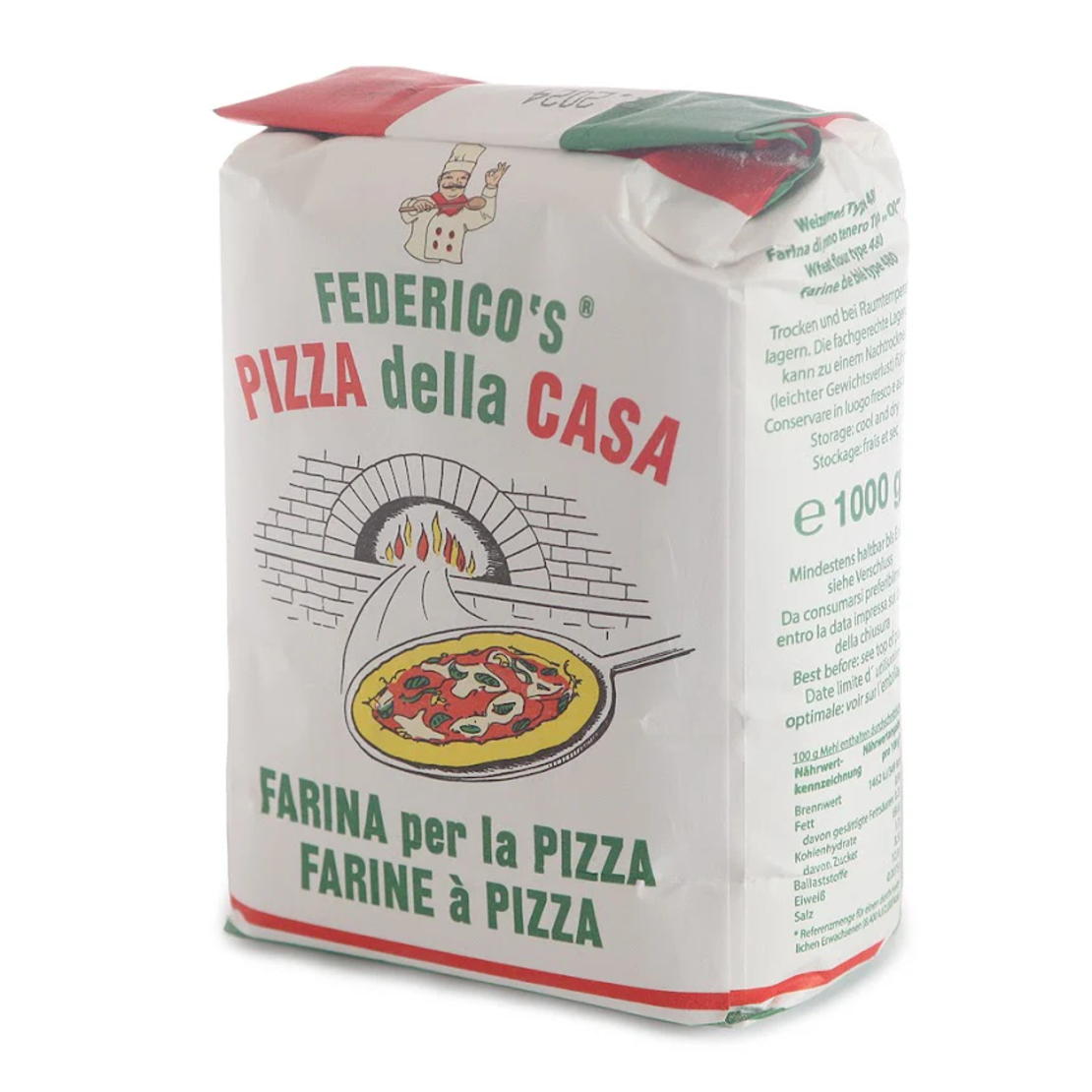 БЯЛО МЕКО БРАШНО FEDERICOS PIZZA DELLA CASA.