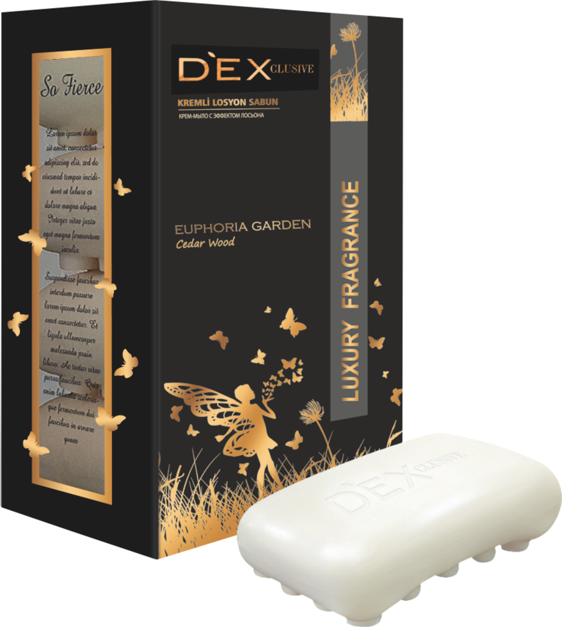 DEXCLUSIVE Тоал.КРЕМ Сапун 4х100гр. GLORIOUS