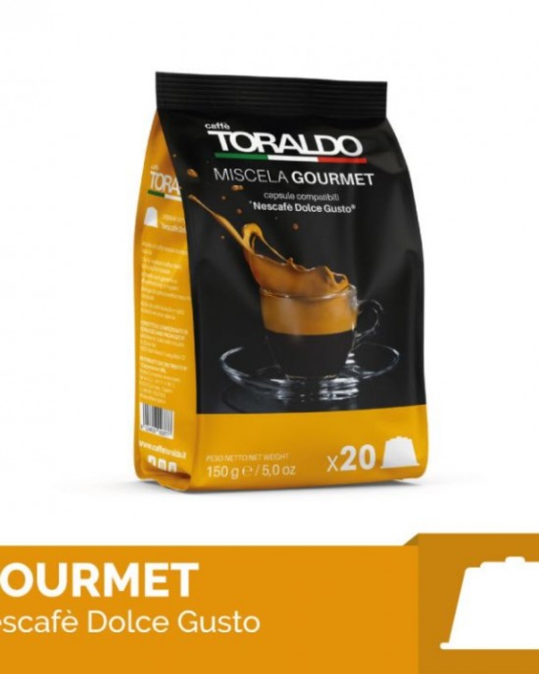 Toraldo Gourmet 20 бр. съвместими с Dolce Gusto