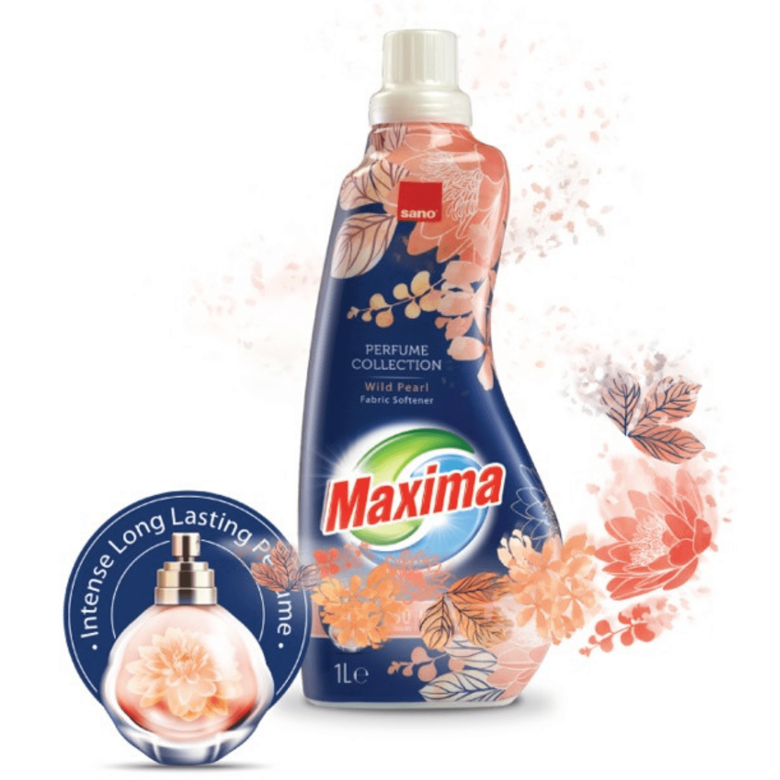 Омекотител Sano Maxima Wild Pearl, 1 литър, 40 пранета
