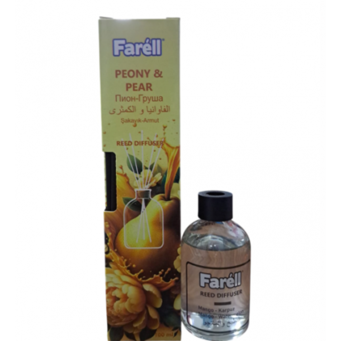 FARELL REED DIFFUSER 100мл. АРОМАТИЗАТОР ЗА СТАЯ -БОЖУР И КРУША