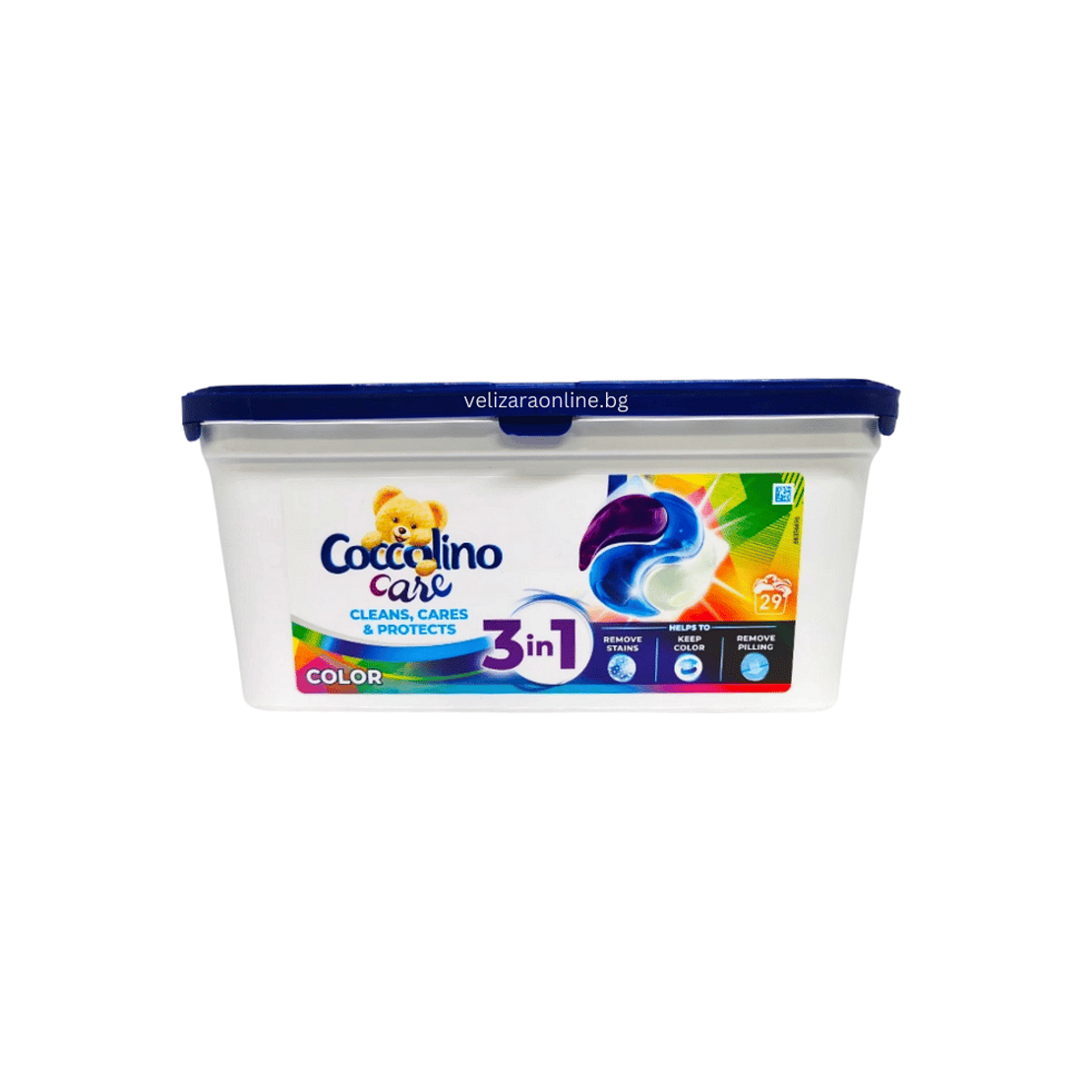 Капсули за пране КОКОЛИНО, Color Cleans and Protects, 29бр.