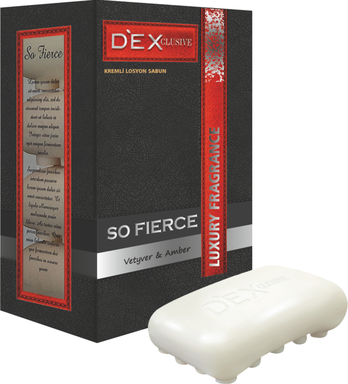 DEXCLUSIVE Тоал.КРЕМ Сапун 4х100гр. SO FIERCE