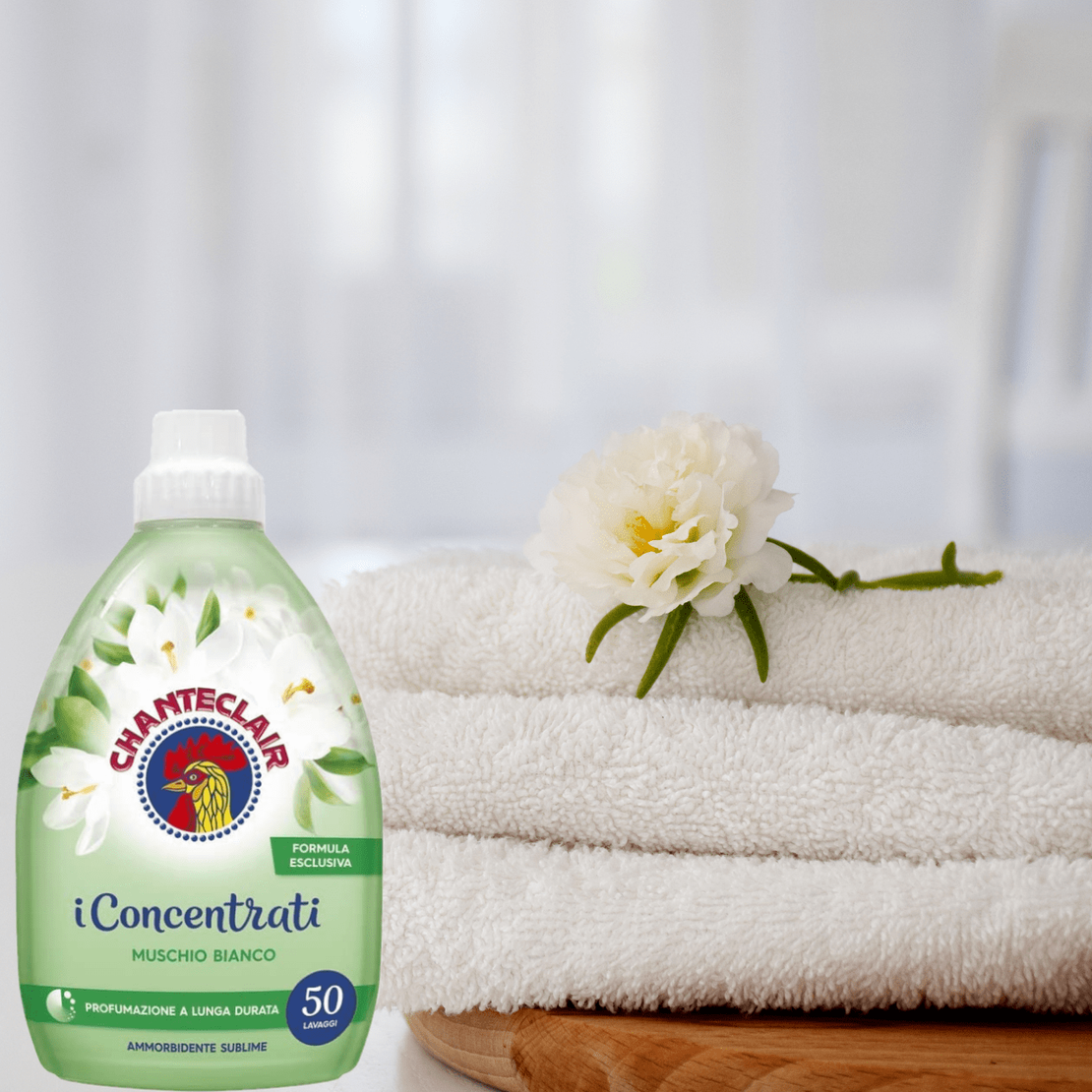 Омекотител Chante Clair Muschio Bianco, 1,140 мл, 57 пранета