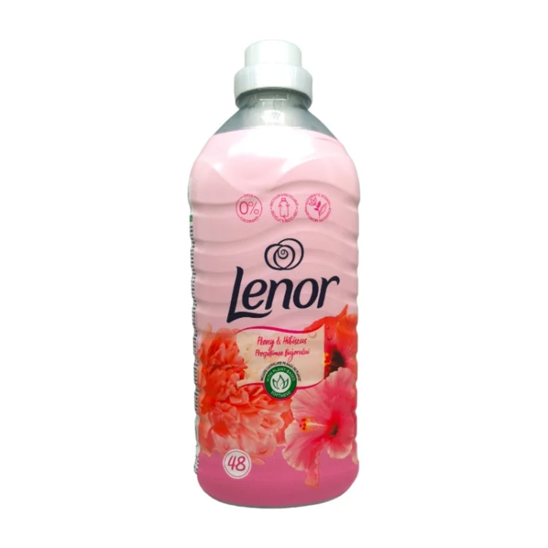 LENOR омекотител за пране, 1200мл, 48 пранета, Peony & Hibiscus