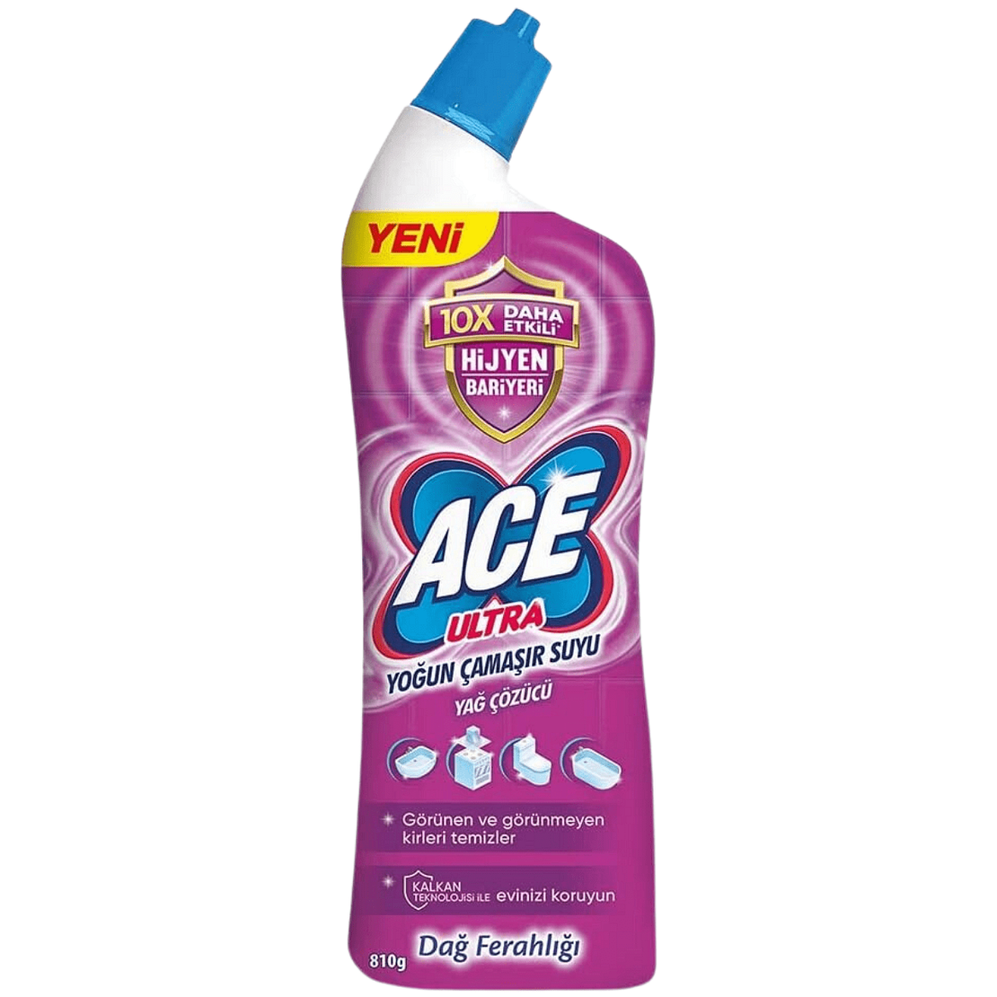 Почистващ препарат Ace Ultra Fresh WC Gel, 750 мл