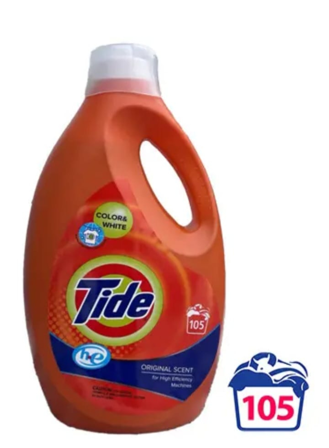 Течен перилен препарат Tide, за бели и цветни дрехи, 5.7 л, 105 пранета
