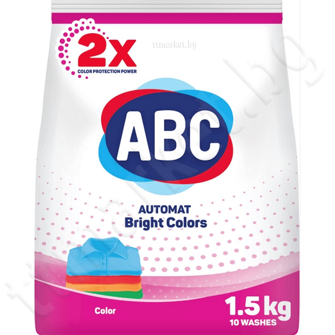 ABC Automat Bright Colors Прах за пране на цветни тъкани 1.500 кг/15 пр