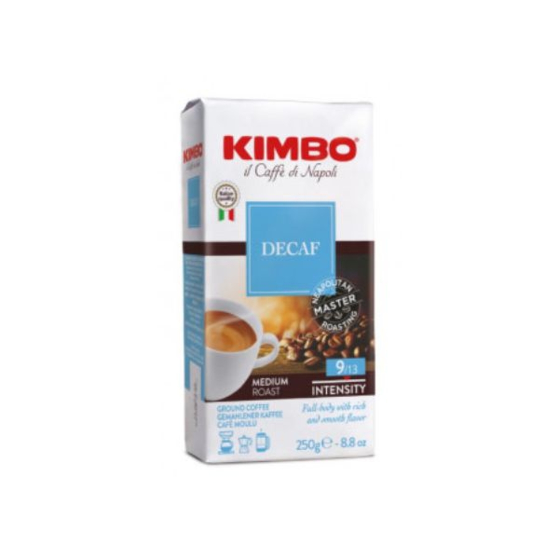 Мляно кафе Kimbo Decaffeinato 250 гр.