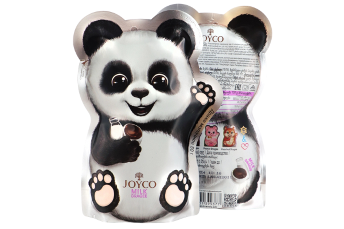 Млечни шоко дражета JoyCo - панда 50гр