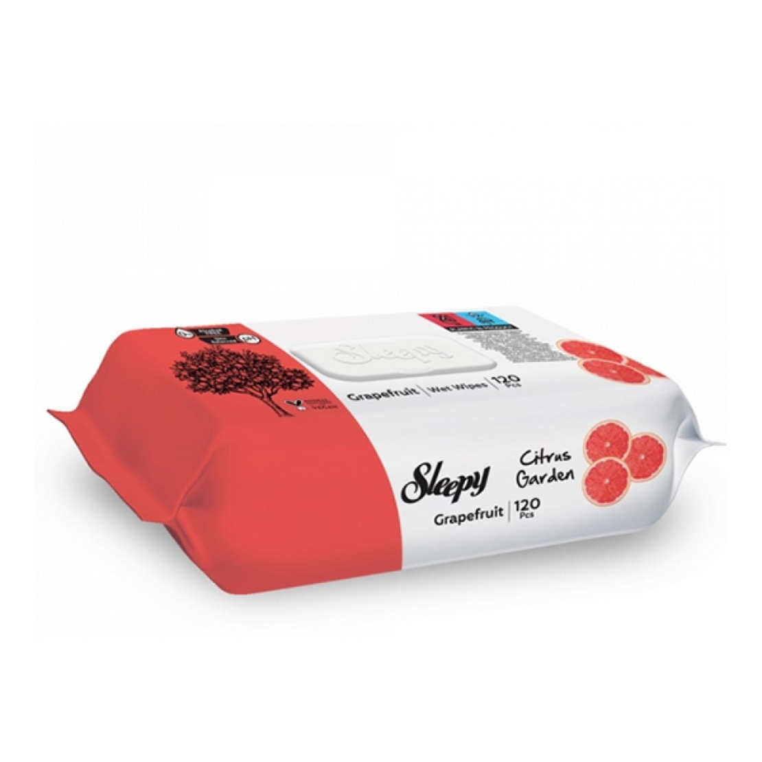SLEEPY мокри кърпи цитрус (грейпфурт,лимон,портокал)120бр