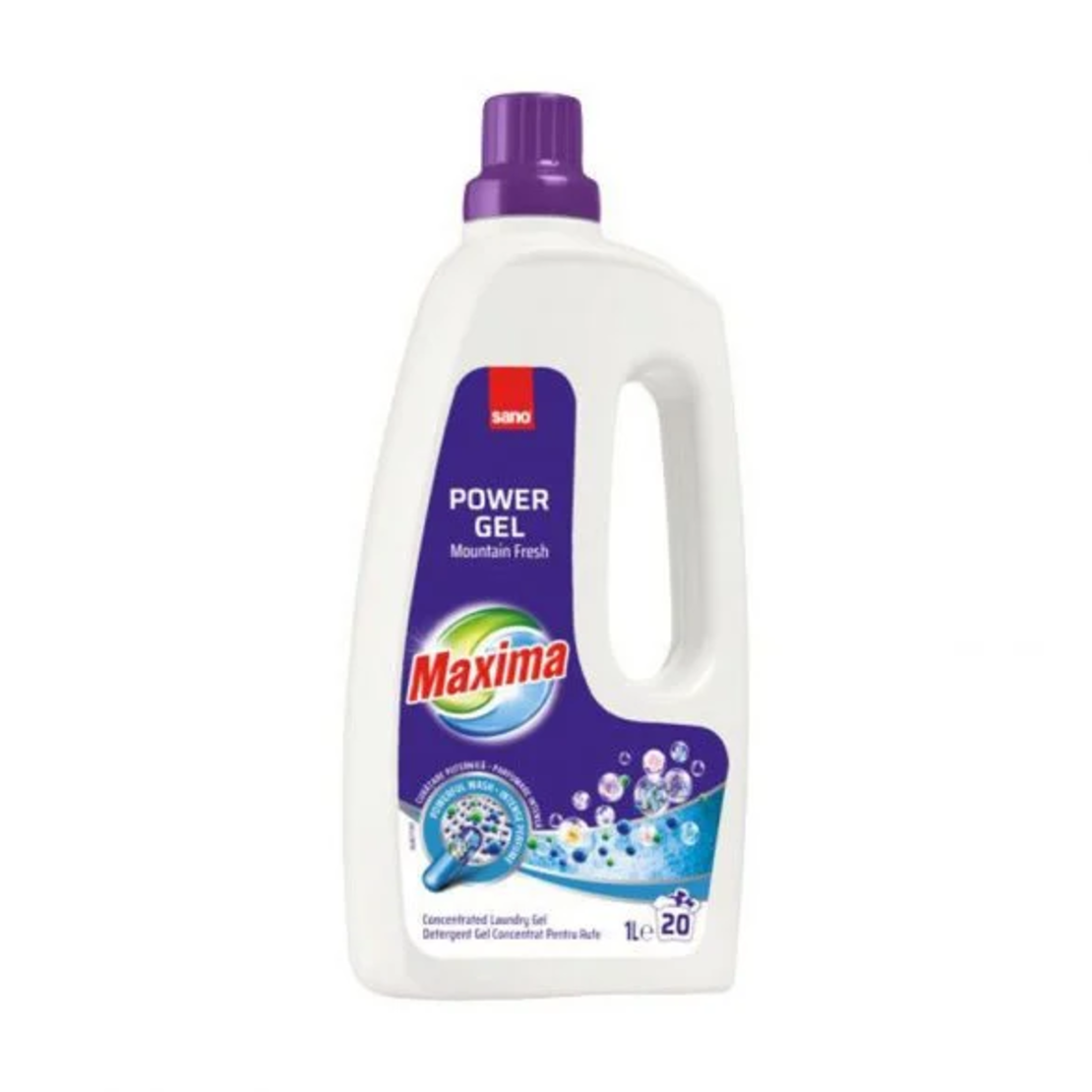 SANO MAXIMA MOUNTAIN FRESH Гел за пране,20 пранета- 1 литър